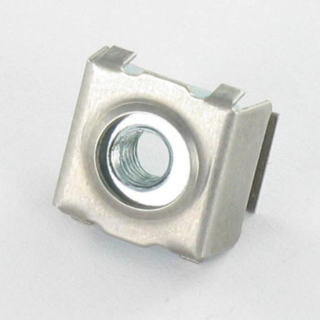 1 x Caged Nut Stainless Steel Zinc Plated C4810BGM M10 Thickness Material 1.8 For 3.2