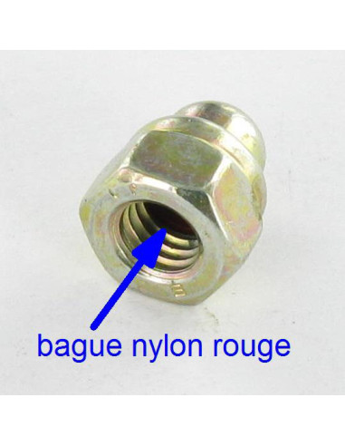 1 x Cap nut Lock M8 Yellow Zinc