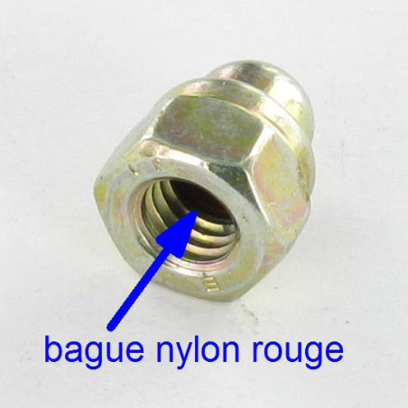 1 x Cap nut Lock M8 Yellow Zinc