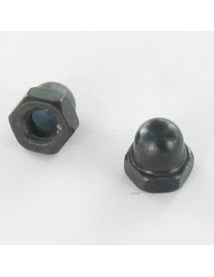 Cap nut M4 Black Zinc Plated