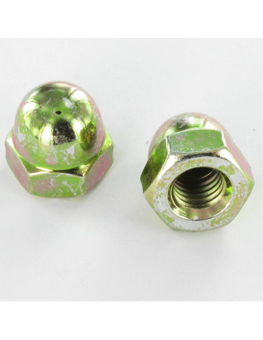 1 x Nut One-eyed M4 Yellow Zinc