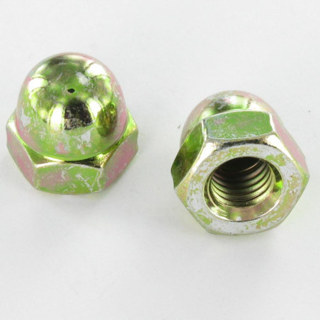 1 x Cap nut M4 Yellow Zinc