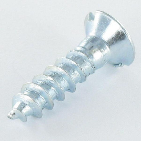 1 x Wood Screw Countersunk Head Slotted 6X80 Zinc Plated