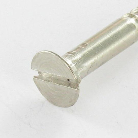 1 x Wood Screw Countersunk Head Slotted 5X45 Plain Chromed