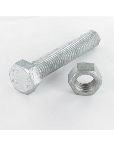 1 x Bolt With Nut Hexagonal Head M12X170 Thread...