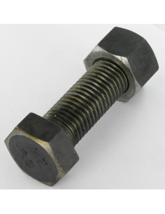 Bolt With Nut Hexagonal Head M24X80 Steel 2