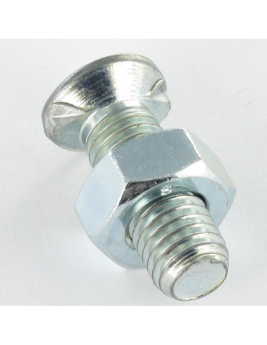 1 x Plow Bolt Countersunk Head M14X35 2 spurs...