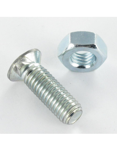 1 x Plow Bolt Countersunk Head M12X40 2 ERGOTS...