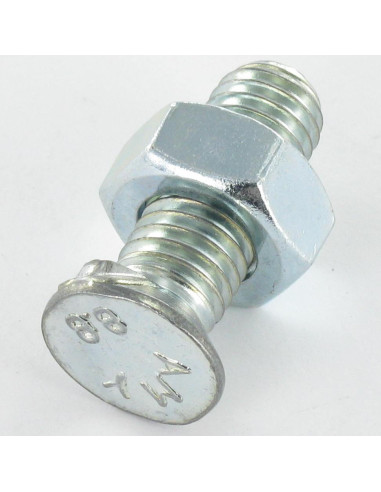 1 x Plow Bolt Countersunk Head M10X40 2 ERGOTS...