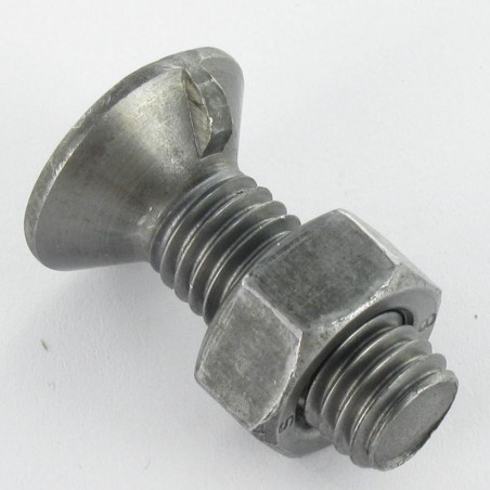 1 x Plow Bolt Countersunk Head M10X30 1 ERGOT Class 8.8 Steel