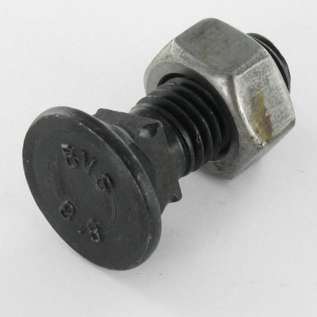 1 x Plow Bolt Countersunk Square Neck Carriage M16X60 Class 8.8 Steel
