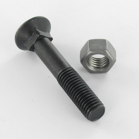 1 x Plow Bolt Countersunk Square Neck Carriage M12X70 Class 12.9 Steel