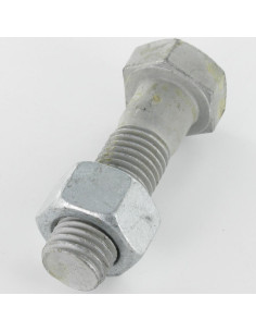 Bolt With Nut Hexagonal Head M10X25 Class 6.8 Steel Gomet... 2