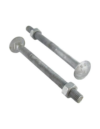 1 x Bolt With Nut Carriage Bolt M10X210 Thread...