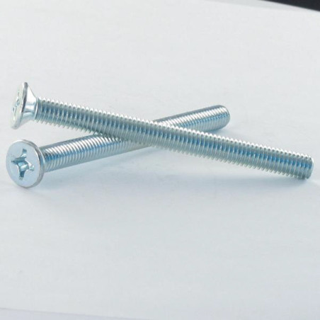 1 x Machine Screw Countersunk Head Phillips 2 M5X10 Zinc Plated