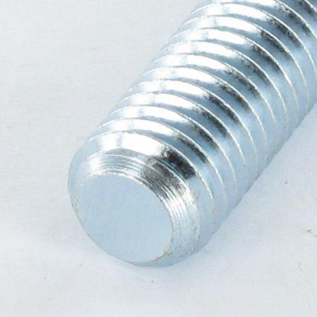 1 x Machine Screw Set Screw Slotted M8X50 Flat Point Zinc Plated