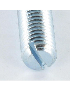 Machine Screw Set Screw Slotted M10X100 Flat Point Zinc... 2