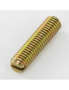 Machine Screw Set Screw Slotted M10X40 Flat Point Yellow...
