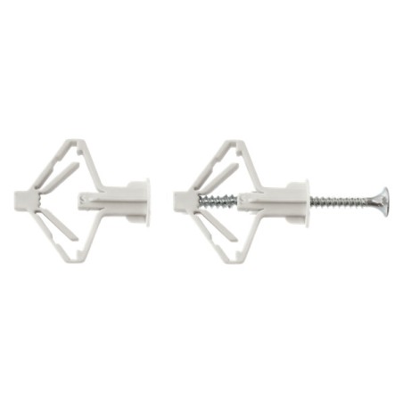 Spring-loaded nylon anchor for hollow bodies