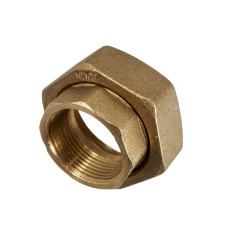 Flat union fitting Female/Female Brass ISO228