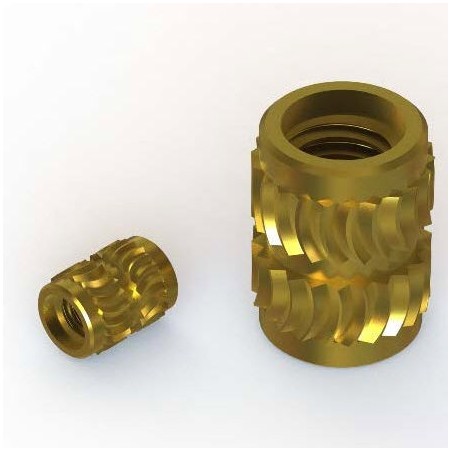 Self Tapping Insert Brass Linch Pin Plastic AMORPHOUS