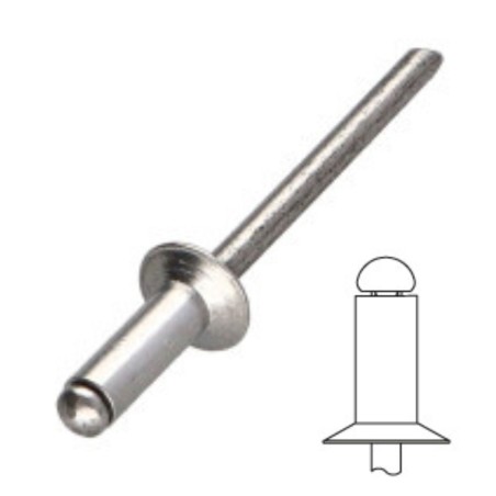 Blind Rivet Countersunk Head Aluminum body / Aluminum stem