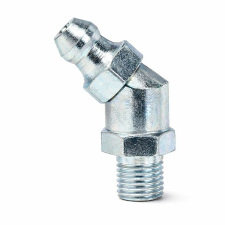 45° angled grease nipple Steel DIN71412B