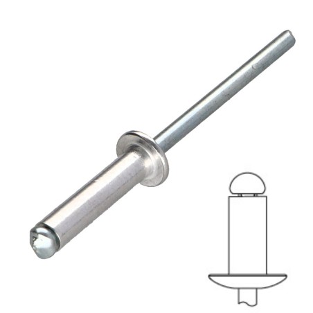Blind Rivet Flat Head ALU / ACE DOC 3702