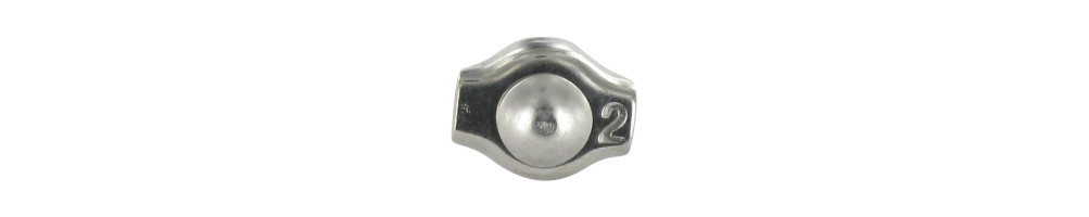 SIMPLE FLAT WIRE ROPE CLIP STAINLESS STEEL STAINLESS STEEL A4-