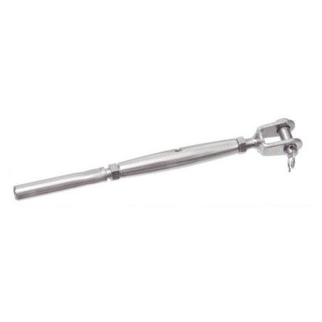 Jaw Turnbuckle One End Threaded Terminal Stainless Steel A4